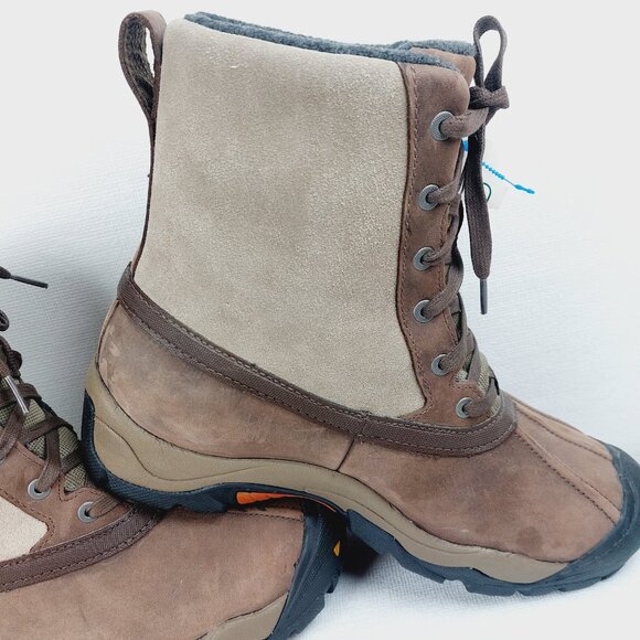 Keen Men\'s Brown Tan Snowfall Insulated Leather Classic Ankle Hiking Boot 9.5 main image 9